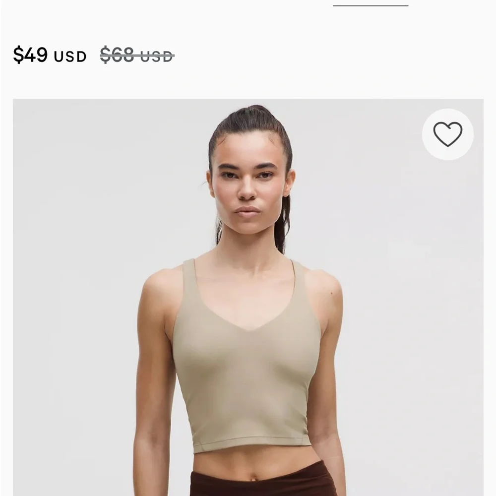 Lululemon Tan Sports Bra with Racerback Design - Picture 4 of 4